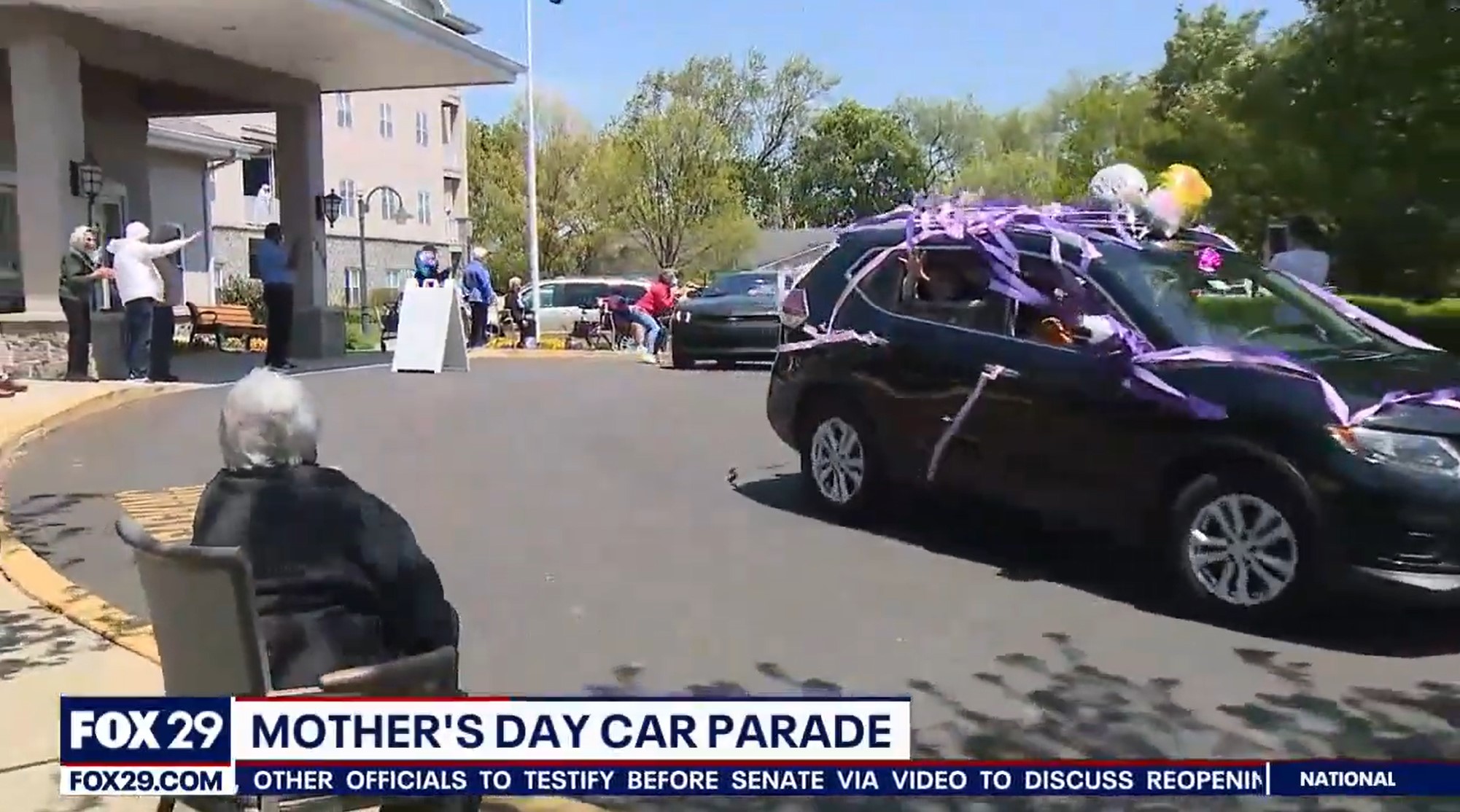 Mother's Day Parade at senior living home