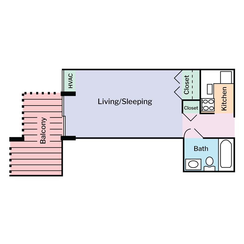 ST Floorplan Updates - Colored - Studio