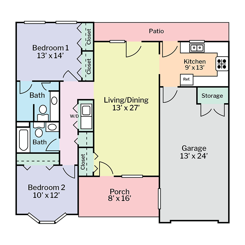 UM Floorplan Updates - Colored - Chestnut