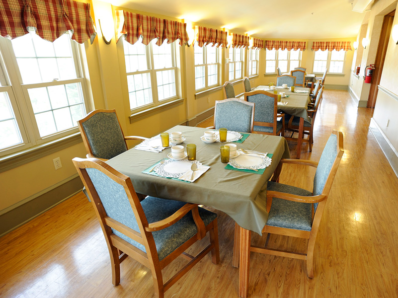 WEL at Stapeley "Bridges" Memory Care Wing Dining Room