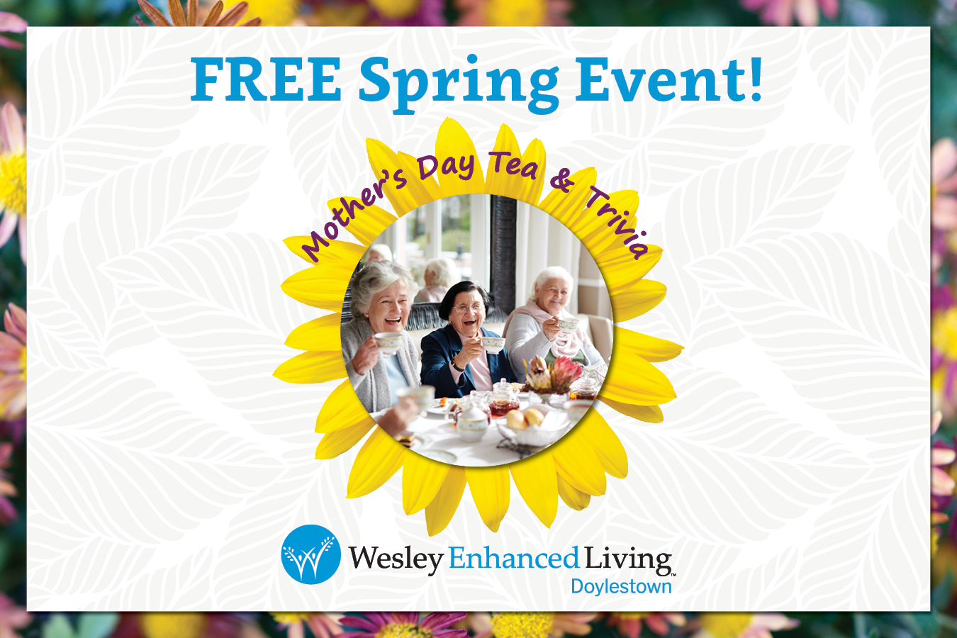 WEL Doylestown Mother's Day Tea invite