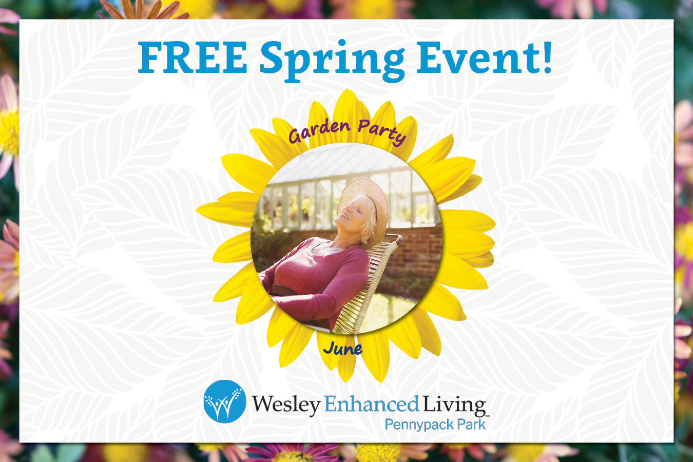 WEL Pennypack Park June Event Invite for Garden Party