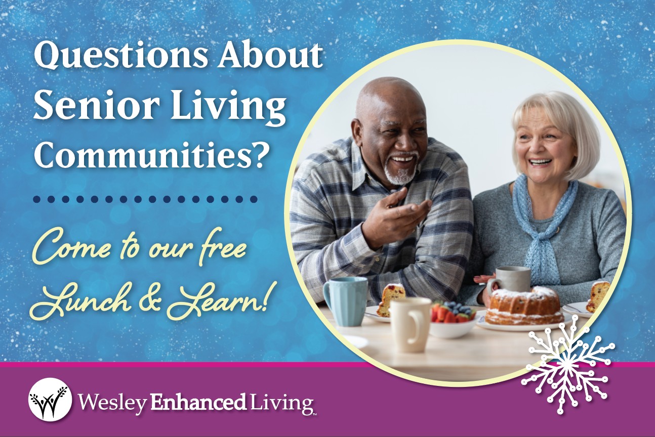 Senior Living Winter Lunch & Learn invite