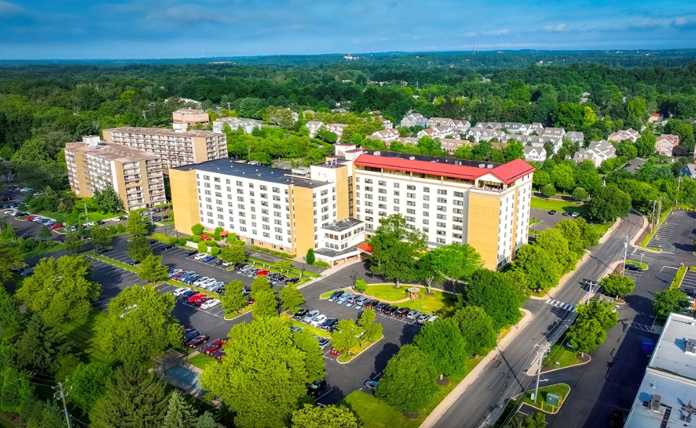 WEL Doylestown drone photo aerial shot of building from above