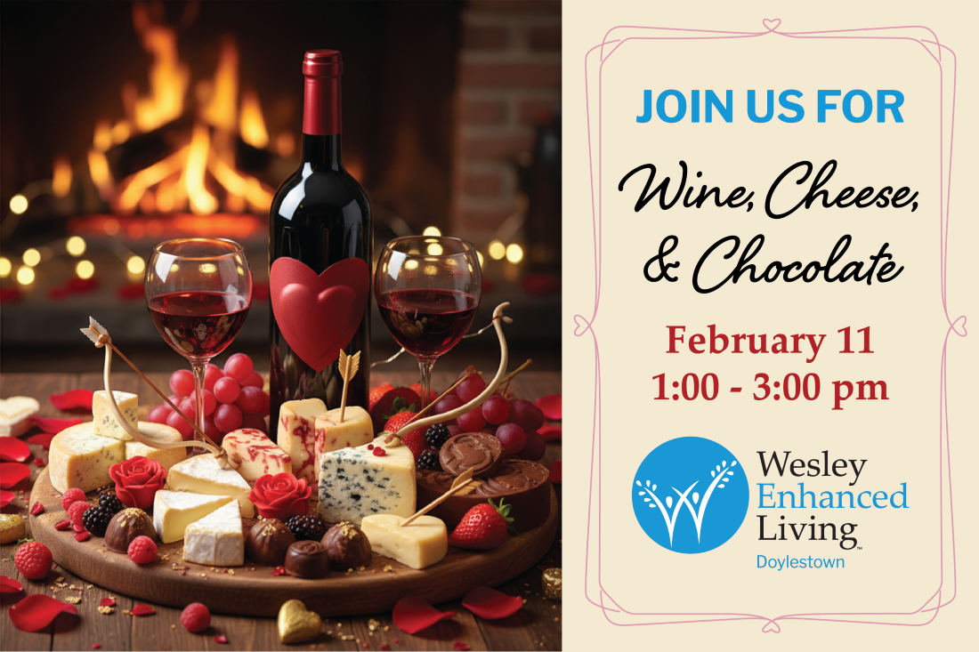 Wine, Cheese, and Chocolate event at WEL Doylestown