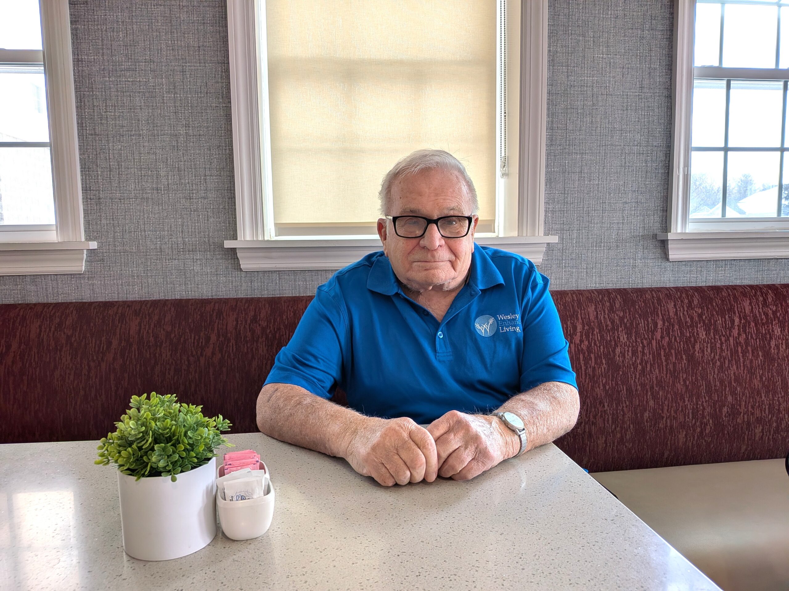 Senior Personal Care Resident, Henry, at WEL Upper Moreland