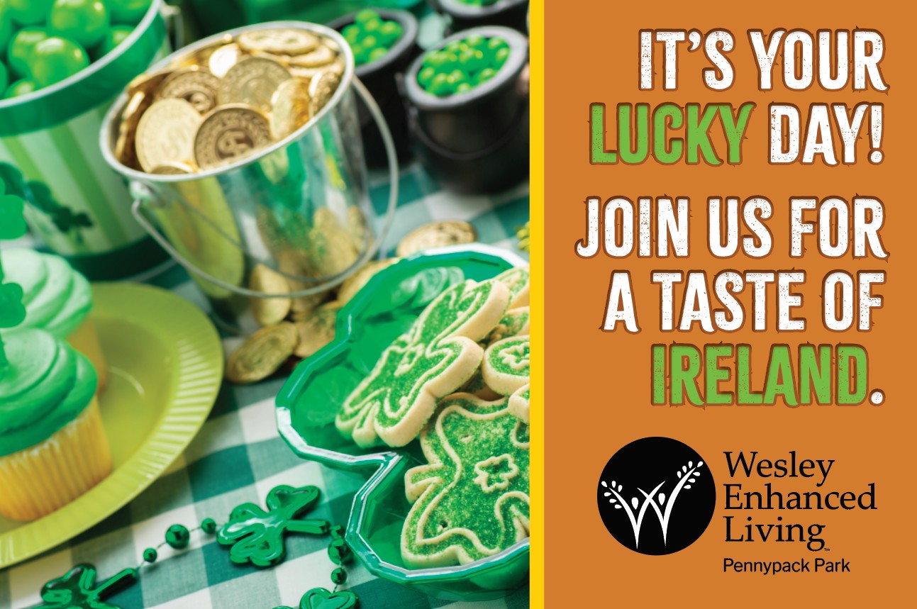 Irish Event invite for WEL Pennypack Park